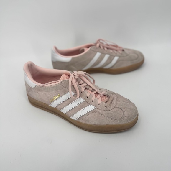 Adidas Originals Gazelle Indoor Sneakers Sandy Pink Cloud White Gum Women's 10 - Picture 10 of 11